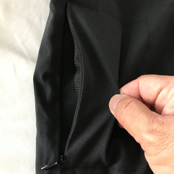 Prana Halle Straight Pants Women 12 Black Mid Rise Zip Pocket UPF 50+ Outdoor - Picture 12 of 16